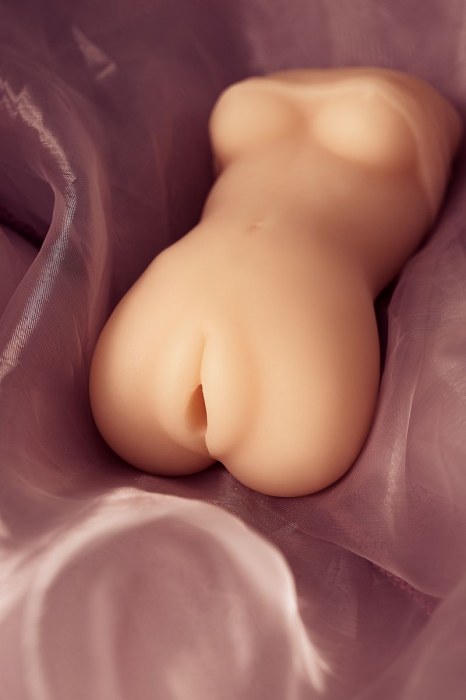 Телесный мастурбатор в виде женской фигурки - Toyfa Basic - в Димитровграде купить с доставкой