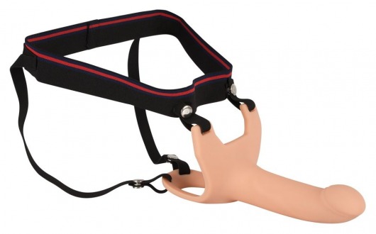 Силиконовый полый страпон на ремнях Silicone Strap-on - 16 см. - Orion - купить с доставкой в Димитровграде