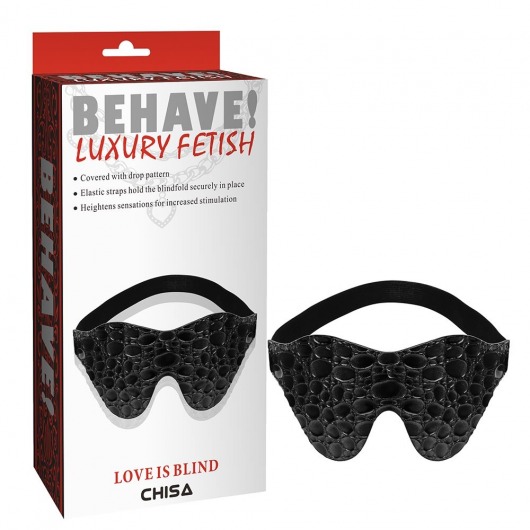 Черная маска на глаза Behave - Chisa - купить с доставкой в Димитровграде