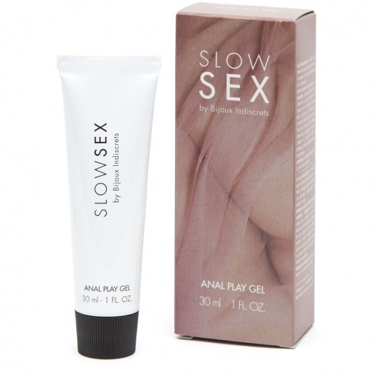 Лубрикант на водной основе Slow Sex Anal Play Gel - 30 мл. - Bijoux Indiscrets - купить с доставкой в Димитровграде