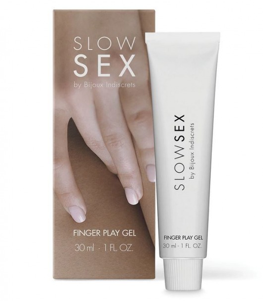 Гель для мастурбации с ароматом кокоса Slow Sex Finger Play Gel - 30 мл. - Bijoux Indiscrets - купить с доставкой в Димитровграде