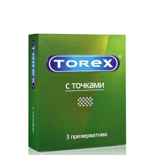 Текстурированные презервативы Torex  С точками  - 3 шт. - Torex - купить с доставкой в Димитровграде