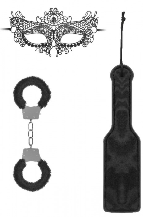 Черный игровой набор Introductory Bondage Kit №4 - Shots Media BV - купить с доставкой в Димитровграде