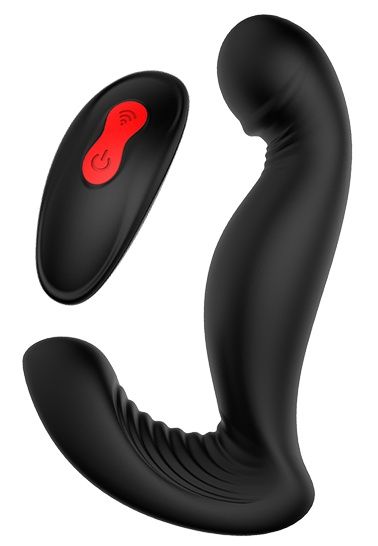 Черный вибромассажер простаты SWIRLING P-PLEASER - Dream Toys - в Димитровграде купить с доставкой