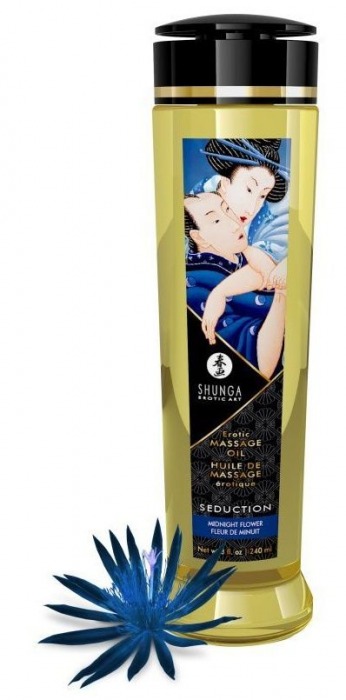 Массажное масло с ароматом ночных цветов Seduction - 240 мл. - Shunga - купить с доставкой в Димитровграде