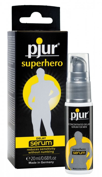 Сыворотка-пролонгатор pjur SUPERHERO Delay Serum - 20 мл. - Pjur - купить с доставкой в Димитровграде