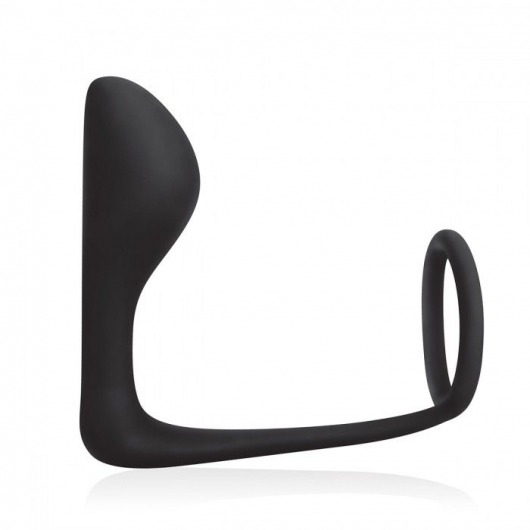 Стимулятор простаты с фиксацией эрекционным кольцом Prostate Gear - BlueLine - в Димитровграде купить с доставкой