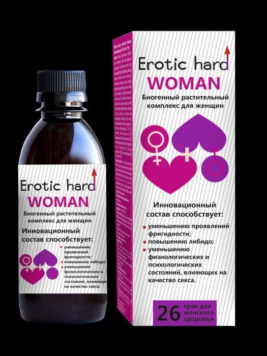 Женский биогенный концентрат для повышения либидо Erotic hard Woman - 250 мл. - Erotic Hard - купить с доставкой в Димитровграде