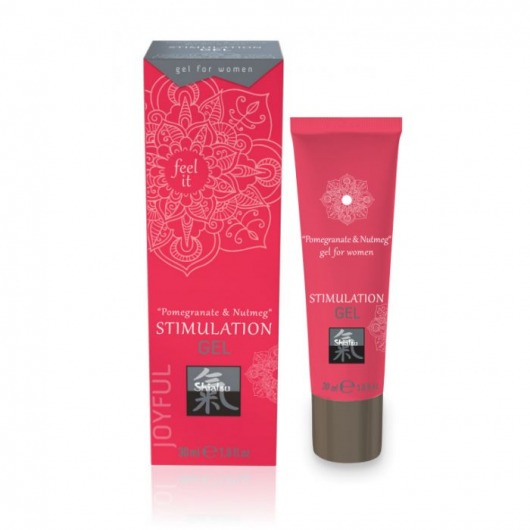 Возбуждающий интимный гель для двоих STIMULATION GEL Pomegranate   Nutmeg - 30 мл. - Shiatsu - купить с доставкой в Димитровграде