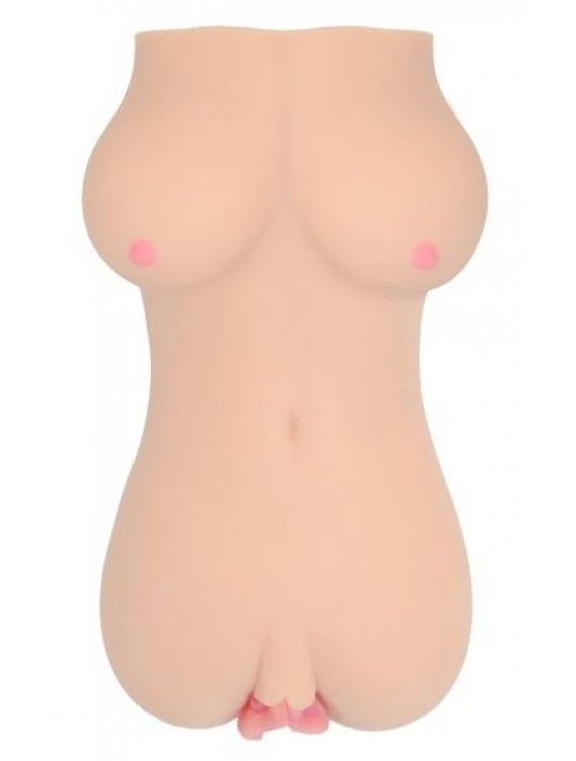 Телесный вибромастурбатор-вагина Clara OnaHole с имитацией груди - KOKOS - в Димитровграде купить с доставкой