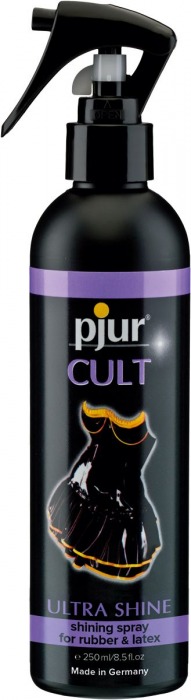 Спрей для ухода за одеждой из латекса pjur CULT Ultra Shine - 250 мл. - Pjur - купить с доставкой в Димитровграде