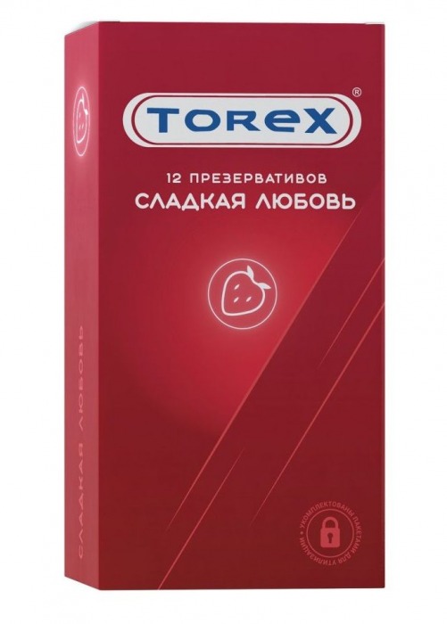 Презервативы Torex  Сладкая любовь  с ароматом клубники - 12 шт. - Torex - купить с доставкой в Димитровграде