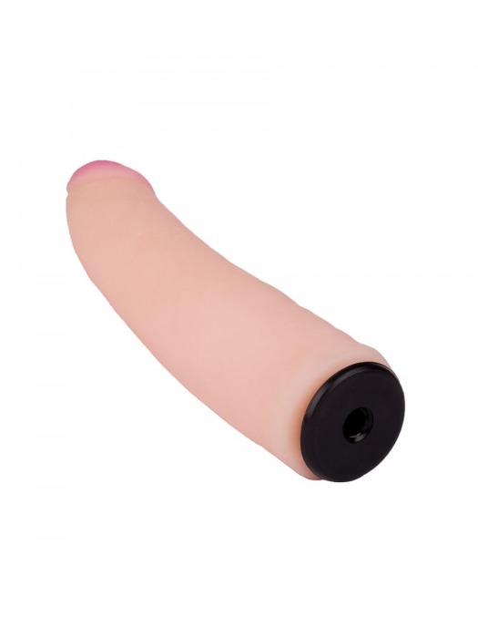 Пояс-трусики с насадкой Glamour - 17 см. - LOVETOY (А-Полимер) - купить с доставкой в Димитровграде