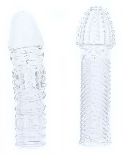 Комплект из 2 прозрачных насадок на пенис PENIS EXTENDER PACK - Dream Toys - в Димитровграде купить с доставкой