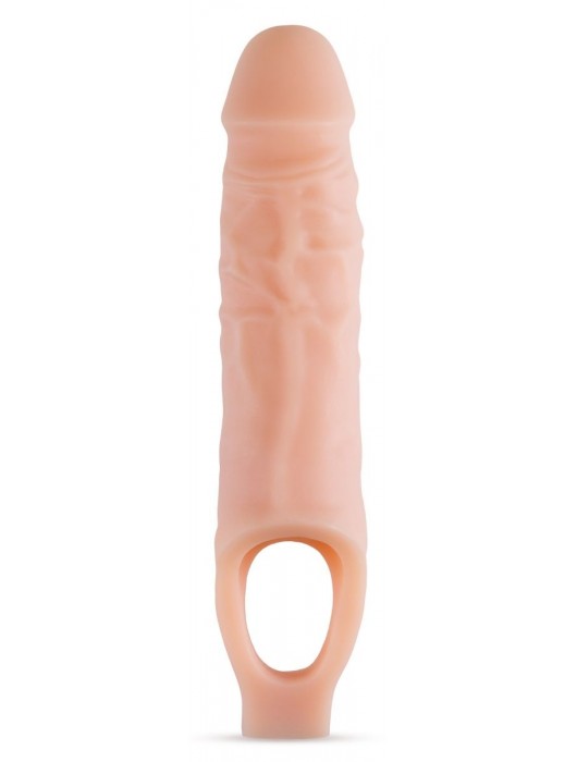 Телесный реалистичный фаллоудлинитель 9 Inch Silicone Cock Sheath Penis Extender - 22,86 см. - Blush Novelties - в Димитровграде купить с доставкой