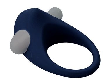 Гладкое синее эрекционное виброкольцо STIMU RING - Dream Toys - в Димитровграде купить с доставкой