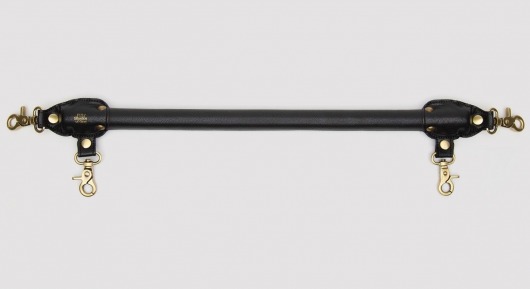 Черная распорка для ног Bound to You Faux Leather Spreader Bar - 50,8 см. - Fifty Shades of Grey - купить с доставкой в Димитровграде