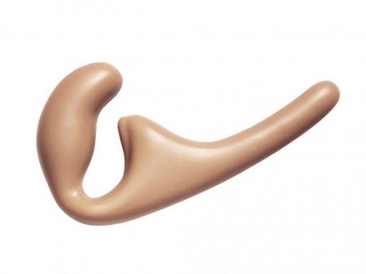 Бежевый безремневой страпон Seduction - 20,5 см. - Lola Games - купить с доставкой в Димитровграде
