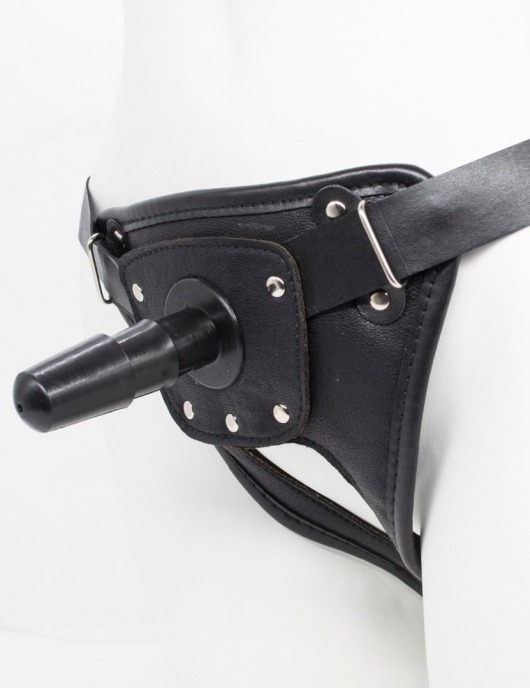 Черный пояс для насадок CLASS STRAP Restyling - LOVETOY (А-Полимер) - купить с доставкой в Димитровграде