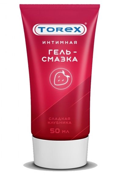 Смазка на водной основе TOREX  Сладкая клубника  - 50 мл. - Torex - купить с доставкой в Димитровграде