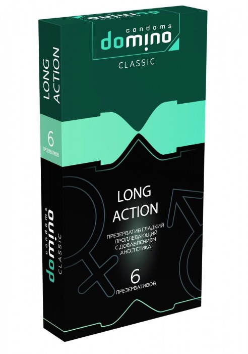 Презервативы с пролонгирующим эффектом DOMINO Classic Long action - 6 шт. - Domino - купить с доставкой в Димитровграде
