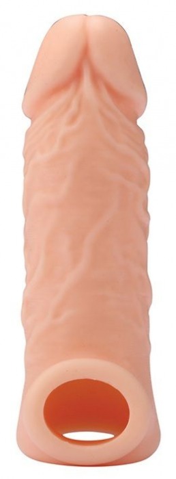 Телесная насадка EXTENDER WITH BALL STRAP 5.5 - 14 см. - Dream Toys - в Димитровграде купить с доставкой