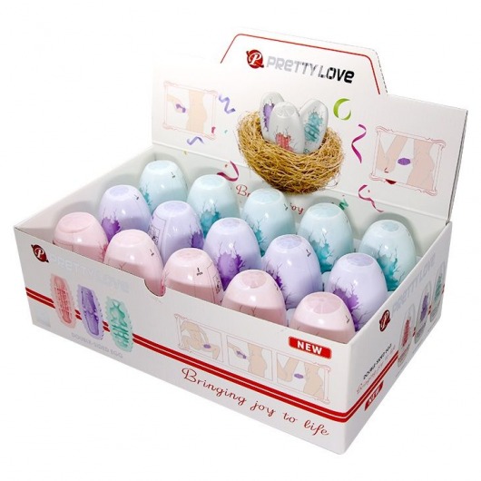 Набор из 15 мини-мастурбаторов Fantastic Egg Hard Boiled - Baile - в Димитровграде купить с доставкой