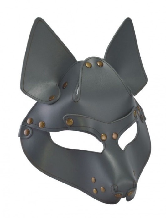 Серая маска Wolf с клепками - Sitabella - купить с доставкой в Димитровграде