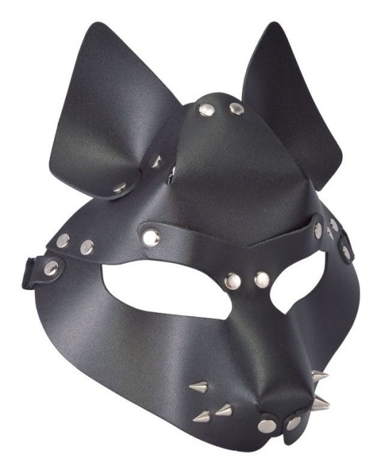 Черная маска Wolf с шипами - Sitabella - купить с доставкой в Димитровграде