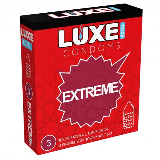 Текстурированные презервативы LUXE Royal Extreme - 3 шт. - Luxe - купить с доставкой в Димитровграде