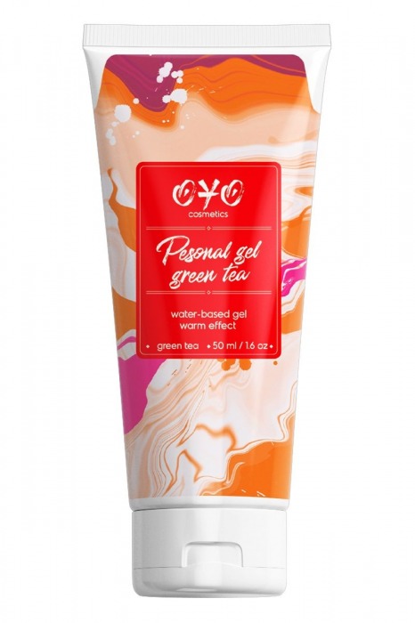 Интимная смазка на водной основе с согревающим эффектом OYO Personal Gel Green Tea - 50 мл. - OYO - купить с доставкой в Димитровграде