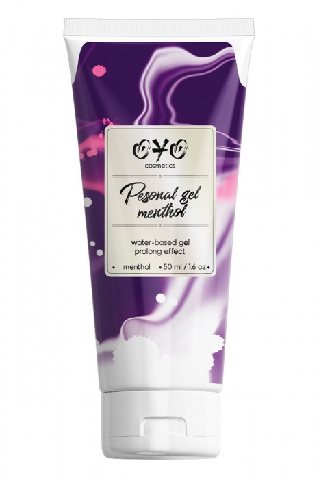 Интимная смазка на водной основе с пролонгирующим эффектом OYO Personal Gel Menthol - 50 мл. - OYO - купить с доставкой в Димитровграде