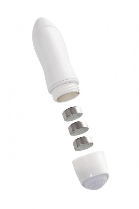 Фиолетовый двухсторонний фаллоимитатор с вибропулей - 35 см. - Toyfa Basic