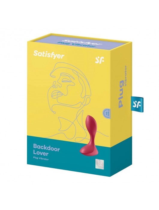 Красный вибромассажёр простаты Satisfyer Backdoor Lover - 14 см. - Satisfyer - в Димитровграде купить с доставкой