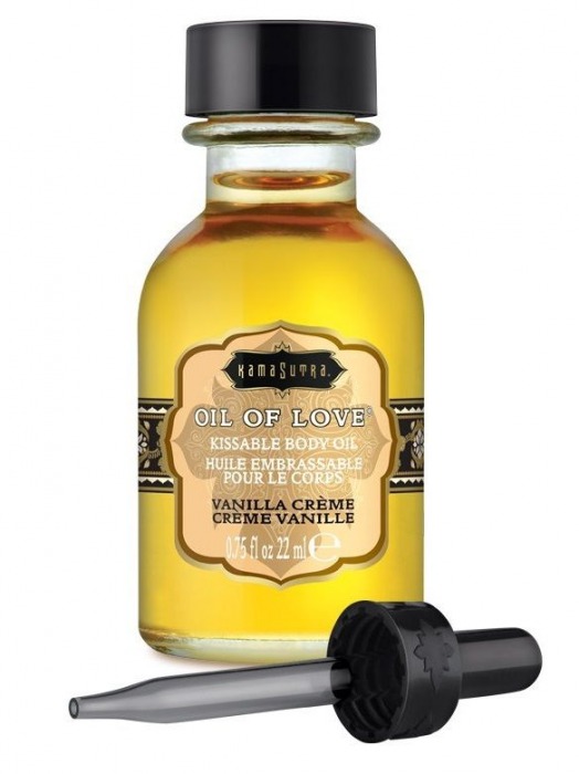 Масло для ласк с ароматом ванили Oil of Love Vanilla Creme - 22 мл. - Kama Sutra - купить с доставкой в Димитровграде