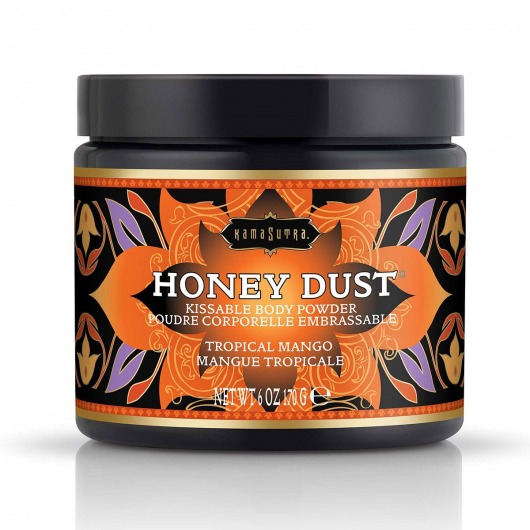 Пудра для тела Honey Dust Body Powder с ароматом манго - 170 гр. - Kama Sutra - купить с доставкой в Димитровграде