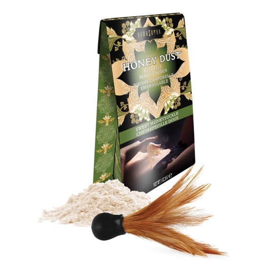 Пудра для тела Honey Dust Body Powder с ароматом жимолости - 28 гр. - Kama Sutra - купить с доставкой в Димитровграде