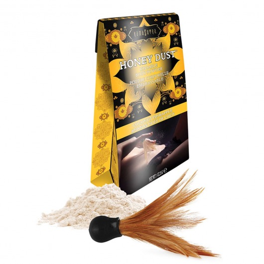 Пудра для тела Honey Dust Body Powder с ароматом кокоса и ананаса - 28 гр. - Kama Sutra - купить с доставкой в Димитровграде