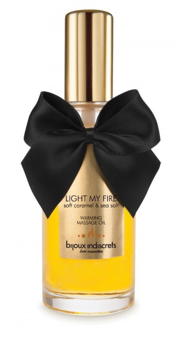 Массажное масло Light My Fire с ароматом карамели - 100 мл. - Bijoux Indiscrets - купить с доставкой в Димитровграде