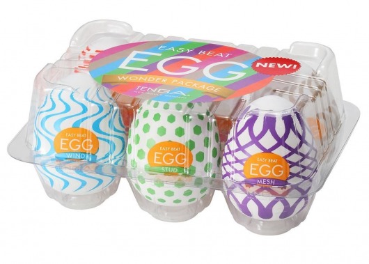 Набор из 6 мастурбаторов Tenga EGG IV с различным рельефом - Tenga - в Димитровграде купить с доставкой