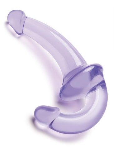 Фиолетовый безремневой страпон Strapless Strap-On - Lux Fetish - купить с доставкой в Димитровграде
