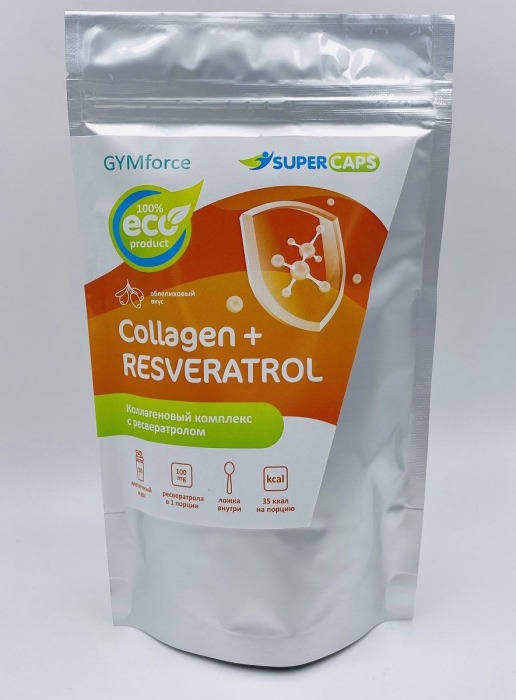 Натуральный коллаген с ресвератролом GYMforce Collagen+ - 150 гр. - SuperCaps - купить с доставкой в Димитровграде