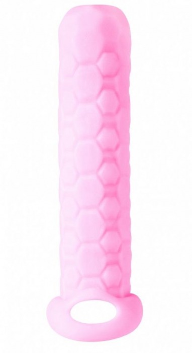 Розовый фаллоудлинитель Homme Long - 13,5 см. - Lola Games - в Димитровграде купить с доставкой