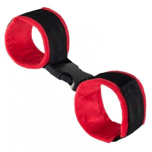 Красно-черные велюровые оковы Anonymo - ToyFa - купить с доставкой в Димитровграде