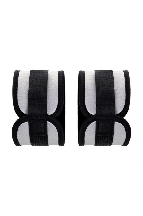 Серебристо-черные наручники Anonymo - ToyFa - купить с доставкой в Димитровграде