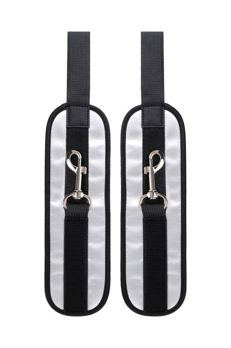 Серебристо-черные наручники Anonymo - ToyFa - купить с доставкой в Димитровграде