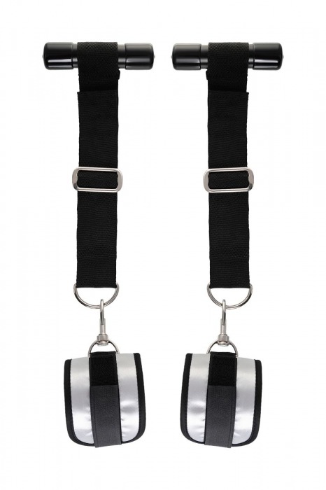 Черно-серебристые фиксаторы для рук на дверь Anonymo - ToyFa - купить с доставкой в Димитровграде