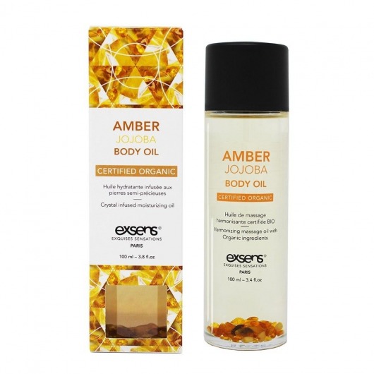 Органическое массажное масло AMBER JOJOBA - 100 мл. - Exsens - купить с доставкой в Димитровграде