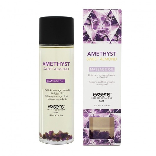 Органическое массажное масло AMETHYST SWEET ALMOND - 100 мл. - Exsens - купить с доставкой в Димитровграде