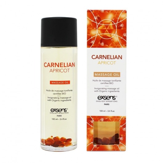 Органическое массажное масло CARNELIAN APRICOT - 100 мл. - Exsens - купить с доставкой в Димитровграде